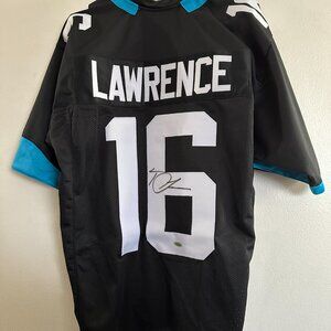 TREVOR LAWRENCE SIGNED JACKSONVILLE JAGUARS AUTOGRAPHED CUSTOM JERSEY W/COA 749